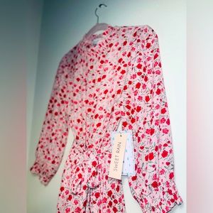 Sweet Rain Crew Neck Floral Sun Dress